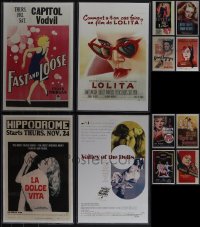 5d0151 LOT OF 19 11X17 REPRODUCTION POSTERS IN SLEEVES 1980s classic movie images!