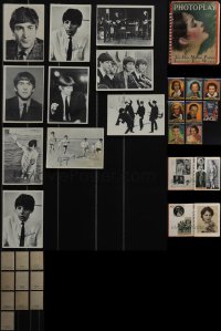 5d0492 LOT OF 19 MISCELLANEOUS ITEMS 1920s-1960s great images of The Beatles & movie stars!