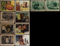 5d0341 LOT OF 10 1920s-1940s LOBBY CARDS 1920s-1940s great scenes from several different movies!