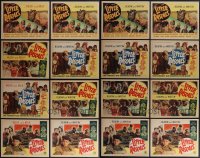 5d0335 LOT OF 16 OUR GANG RE-RELEASE LOBBY CARDS R1950s great images of the Little Rascals!