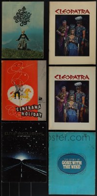 5d0394 LOT OF 6 SOFTCOVER SOUVENIR PROGRAM BOOKS 1960s-1970s Sound of Music, Cleopatra & more!