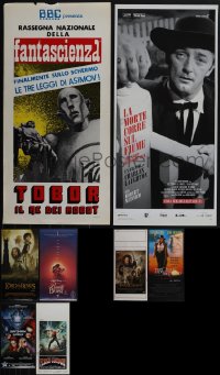 5d0752 LOT OF 10 UNFOLDED & FORMERLY FOLDED NON-US POSTERS 1960s-2010s a variety of movie images!