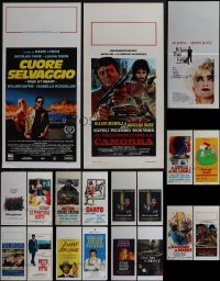 5d0755 LOT OF 23 FORMERLY FOLDED ITALIAN LOCANDINAS 1960s-2000s a variety of cool movie images!