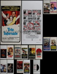 5d0759 LOT OF 19 FORMERLY FOLDED ITALIAN LOCANDINAS 1960s-1990s a variety of cool movie images!