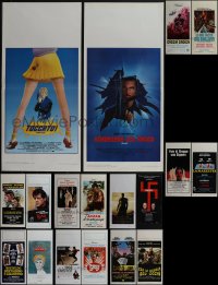 5d0760 LOT OF 18 FORMERLY FOLDED ITALIAN LOCANDINAS 1960s-2000s a variety of cool movie images!