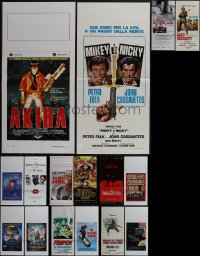 5d0762 LOT OF 16 FORMERLY FOLDED ITALIAN LOCANDINAS 1960s-2010s a variety of cool movie images!