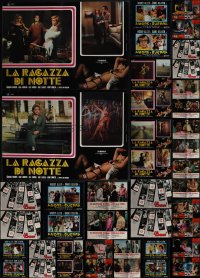 5d0852 LOT OF 41 FORMERLY FOLDED ITALIAN 19X27 PHOTOBUSTAS 1960s-1970s a variety of movie scenes!