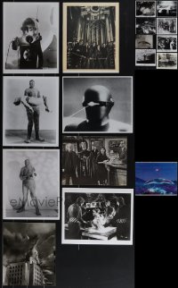 5d0735 LOT OF 17 HORROR/SCI-FI REPRO PHOTOS 1980s cool special effects & monster scenes!