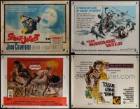 5d0888 LOT OF 8 UNFOLDED HALF-SHEETS 1960s-1970s great images from a variety of different movies!