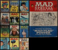 5d0423 LOT OF 13 MAD MAGAZINES 1970s all with cool cover art & hilarious content inside!