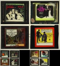 5d0650 LOT OF 12 GLASS SLIDES WITH STAINS OR LOSS 1920s great images from silent movies!