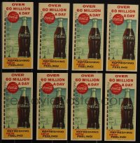 5d0711 LOT OF 8 1960 COCA-COLA INK BLOTTERS 1960 over 60 million a day, enjoy that new feeling!