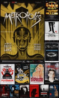 5d0046 LOT OF 18 FOLDED RE-RELEASES OF CLASSIC MOVIES ITALIAN ONE-PANELS R2010s Metropolis & more!