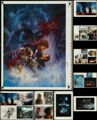 5d0955 LOT OF 9 UNFOLDED MISCELLANEOUS EMPIRE STRIKES BACK PRINTER'S TEST POSTERS 1980 cool images!