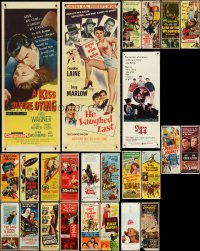 5d0774 LOT OF 25 FORMERLY FOLDED INSERTS 1950s-1970s great images from a variety of movies!