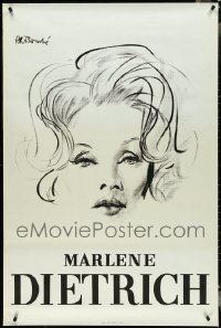 5d0920 LOT OF 37 UNFOLDED MARLENE DIETRICH FRENCH SPECIAL POSTERS 1960s great Rene Bouche art!