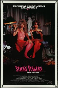 5d1046 LOT OF 11 UNFOLDED STICKY FINGERS ONE-SHEETS 1988 they turn a fortune into a misfortune!