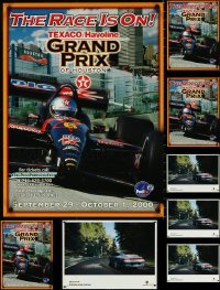 5d0953 LOT OF 11 UNFOLDED CAR RELATED ADVERTISING POSTERS 2000s-10s Porsche, Grand Prix of Houston