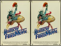 5d1062 LOT OF 5 UNFOLDED SINGLE-SIDED 27X41 KENTUCKY FRIED MOVIE ONE-SHEETS 1977 great shoe art!