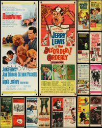 5d0785 LOT OF 16 MOSTLY UNFOLDED 1960S INSERTS 1960s great images from a variety of movies!