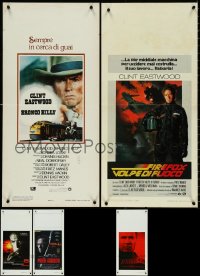 5d0768 LOT OF 5 FORMERLY FOLDED CLINT EASTWOOD ITALIAN LOCANDINAS 1980s-2000s great images!