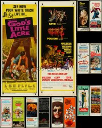 5d0779 LOT OF 20 MOSTLY UNFOLDED 1960S INSERTS 1960s great images from a variety of movies!