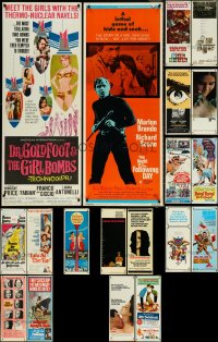 5d0780 LOT OF 19 MOSTLY UNFOLDED 1960S INSERTS 1960s great images from a variety of movies!