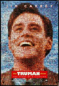 5d1110 LOT OF 5 UNFOLDED DOUBLE-SIDED 27X40 TRUMAN SHOW TEASER ONE-SHEETS 1998 Jim Carrey