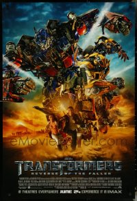 5d1069 LOT OF 5 UNFOLDED SINGLE-SIDED 27X40 TRANSFORMERS: REVENGE OF THE FALLEN INT'L IMAX ADV ONE-SHEE 2009