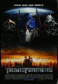 5d1114 LOT OF 5 UNFOLDED DOUBLE-SIDED 27X40 TRANSFORMERS INTERNATIONAL ADVANCE ONE-SHEETS 2007 Bay