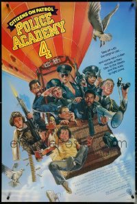 5d1081 LOT OF 5 UNFOLDED SINGLE-SIDED 27X40 POLICE ACADEMY 4 ONE-SHEETS 1987 Drew Struzan art!