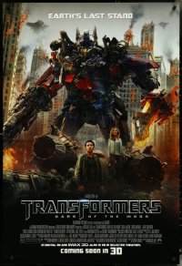 5d1113 LOT OF 5 UNFOLDED DOUBLE-SIDED 27X40 TRANSFORMERS: DARK OF THE MOON ADVANCE ONE-SHEETS 2011