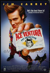 5d1090 LOT OF 5 UNFOLDED SINGLE-SIDED 27X40 ACE VENTURA PET DETECTIVE ONE-SHEETS 1994 Jim Carrey!