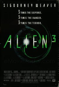 5d1057 LOT OF 5 UNFOLDED SINGLE-SIDED ALIEN 3 ONE-SHEETS 1992 3 times the suspense, danger & terror!