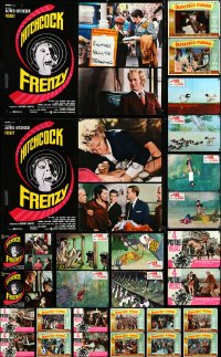 5d0848 LOT OF 45 FORMERLY FOLDED ITALIAN 19X27 PHOTOBUSTAS 1960s-1970s cool movie scenes!