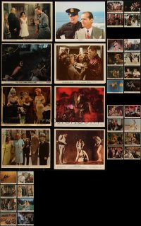 5d0615 LOT OF 36 COLOR 8X10 STILLS & MINI LOBBY CARDS 1940s-1970s scenes from a variety of movies!