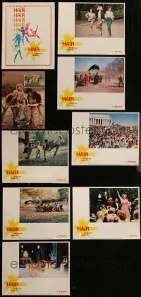 5d0510 LOT OF 9 HAIR PROMOTIONAL ITEMS 1979 great images from the Milos Forman musical!