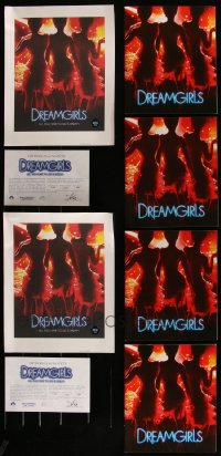 5d0525 LOT OF 4 PROGRAM BOOKS & 2 ART PRINTS FROM DREAMGIRLS 2006 w/ certificates of authenticity!