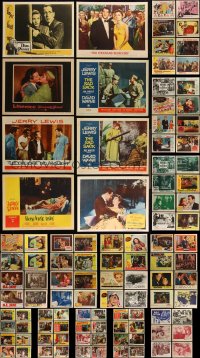 5d0302 LOT OF 110 1950S LOBBY CARDS 1950s incomplete sets from a variety of different movies!