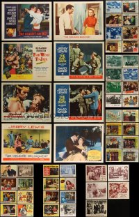 5d0307 LOT OF 93 1950S LOBBY CARDS 1950s incomplete sets from a variety of different movies!