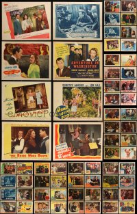 5d0319 LOT OF 70 1940S LOBBY CARDS 1940s incomplete sets from a variety of different movies!