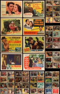 5d0316 LOT OF 78 1940S LOBBY CARDS 1940s incomplete sets from a variety of different movies!