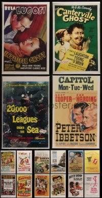 5d0157 LOT OF 16 11X17 BAGGED & BOARDED REPRODUCTION POSTERS 1980s classic movie images!