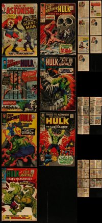 5d0456 LOT OF 7 TALES TO ASTONISH MARVEL COMIC BOOKS 1960s Ant-Man, Submariner & Incredible Hulk!