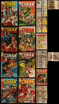 5d0454 LOT OF 9 CONAN THE BARBARIAN MARVEL COMIC BOOKS 1970s sword & sorcery hero, #2 & #4-11!