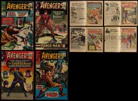 5d0463 LOT OF 4 AVENGERS BETWEEN #18-39 MARVEL COMIC BOOKS 1960s Captain America & more!