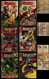 5d0459 LOT OF 6 AVENGERS BETWEEN #40-56 MARVEL COMIC BOOKS 1960s Ant-Man, Red Guardian & more!