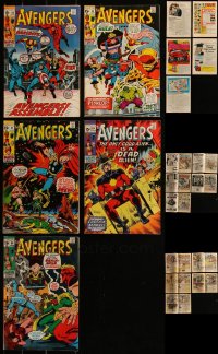 5d0461 LOT OF 5 AVENGERS BETWEEN #82-89 MARVEL COMIC BOOKS 1970s Psyklop, Captain Marvel & more!