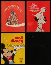 5d0531 LOT OF 3 WALT DISNEY 16MM CATALOGS 1970s-1980s animation films for rental!