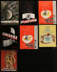 5d0393 LOT OF 7 CINERAMA SOUVENIR PROGRAM BOOKS 1960s To the Moon and Beyond + much more!